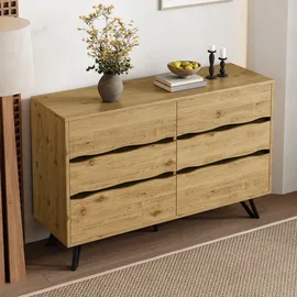 stilvora Sideboard 120 x 75,5 x 40 cm Beige