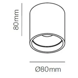 Light-Point Light Point Solo Deckenleuchte LED, schwarz, - 8 cm