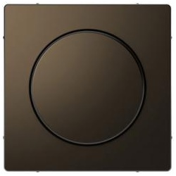 Merten  Zentralplatte mit Drehknopf, System Design, Moccametallic
