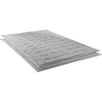 Dyckhoff Badematte DYCKHOFF "Planet" Gr. 10, silber (silberfarben), H:3mm, Baumwolle, Badematten, Badematte, Baumwolle, 2er Set Hotelmatte