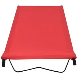 vidaXL Campingbett 180x60x19 cm Oxford-Gewebe und Stahl Rot