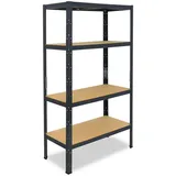 shelfplaza Schwerlastregal, anthrazit Metall, Rechteckig, 70x155x30 cm, Freizeit, Heimwerken, Werkstatt, Schwerlastregale