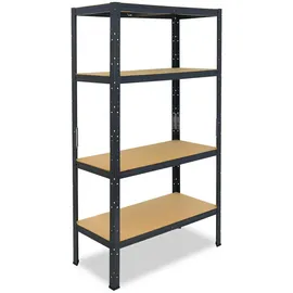 shelfplaza Schwerlastregal, anthrazit Metall, Rechteckig, 70x155x30 cm, Freizeit, Heimwerken, Werkstatt, Schwerlastregale