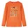 vidaXL Kinder Langarmshirt mit Blumenmuster Langarm T-Shirt Jungen Dunkelorange 128 - 128 (7-8 J)