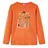 vidaXL Kinder Langarmshirt mit Blumenmuster Langarm T-Shirt Jungen Dunkelorange 128 - 128 (7-8 J)