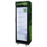 Gastro-Cool Getränkekühlschrank ECO STAR, Werbekühlschrank, Displaykühlschrank, energieeffizient, sehr sparsam, 0,92 kWh/24h, schwarz-weiß, GCDC400