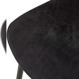 CLP Stuhl Giverny Samt, schwarz