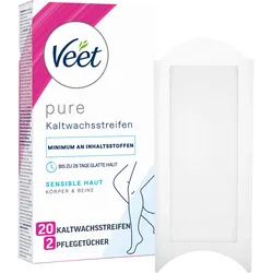 Veet Kaltwachsstreifen Körper & Beine Sensible Haut