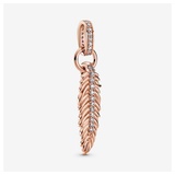 Pandora Charm-Einhänger 789550C01 Charm-Anhänger Damen Funkelnde Feder 14k Rose Gold Plattier