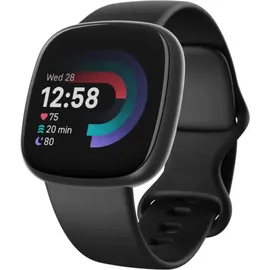 Fitbit Versa 4 aluminium graphit schwarz/schwarz
