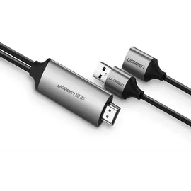 UGREEN USB auf HDMI Adapter Männlich 1,5 m Grau