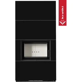 Kratki FLOKI BOX Quarzsinter Schwarz/Abdeckplatte Glas