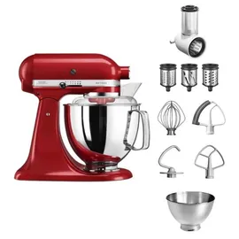 KitchenAid Artisan 5KSM175PS Empire Rot Beginnerset