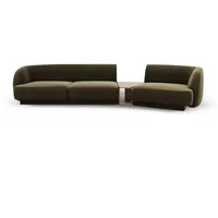 Micadoni Sofa Miley, modular 3-Sitzer grün