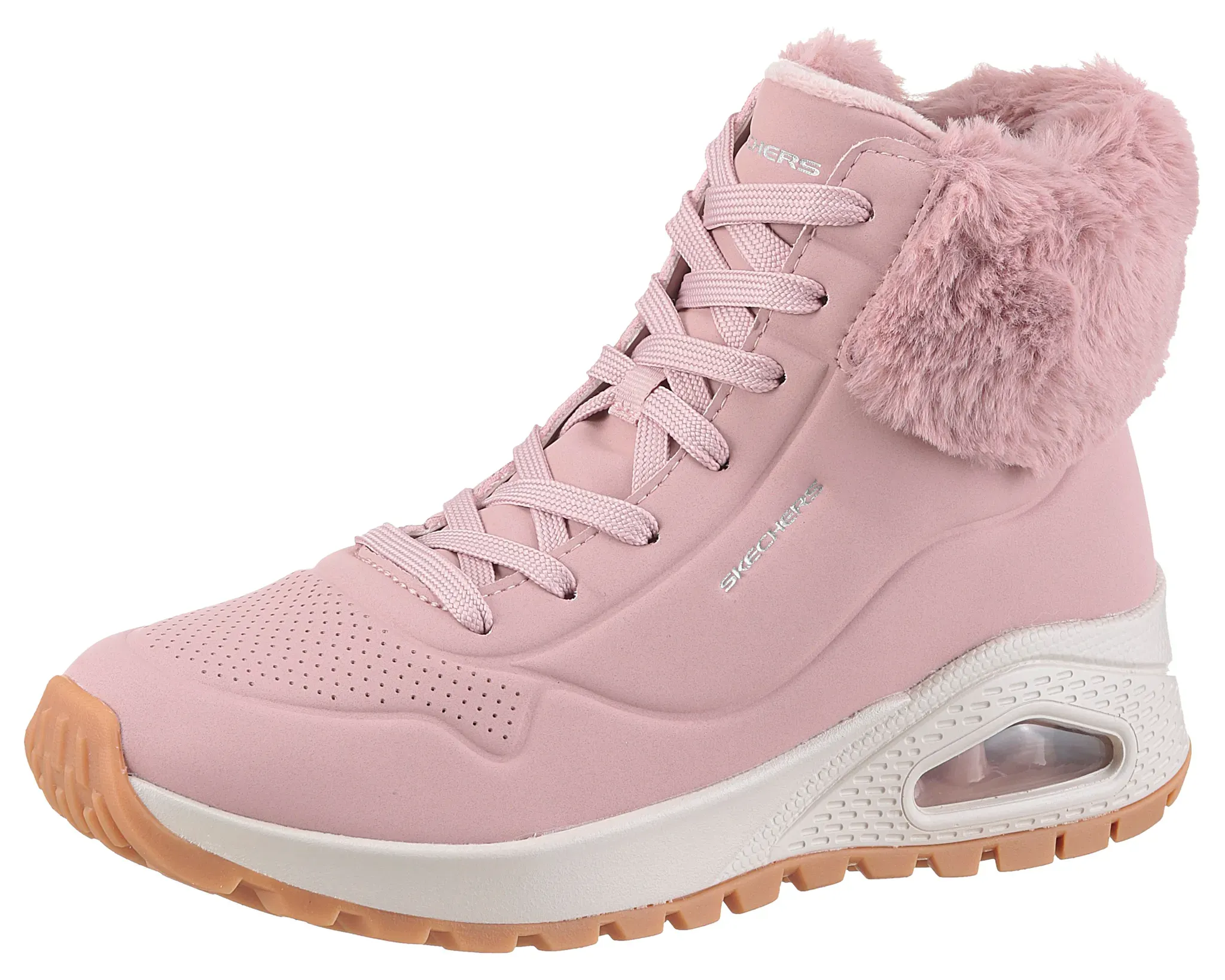 Skechers Schnürboots »UNO RUGGED - FALL AIR«, Winterboots mit Air-Cooled Memory Foam® Komfort-Innensohle Skechers rosa 36