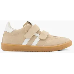 Leder Sneaker - Damen - beige