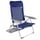 Aktive Slim Aluminium Mehrfach Verstellbarer Klappstuhl 61x60x89 Cm - Navy / Grey - 61 x 60 x 89 cm