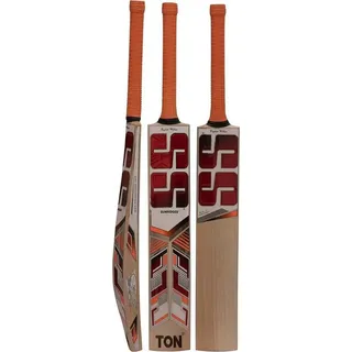 SS Badmintonschläger Tiger Cricketschläger aus englischer Weide, (Im Lieferumfang enthalten: 1 Cricketschläger, Leicht, mit kostenloser Hülle, Spielbereit), Muss geklopft werden: Ja beige 3