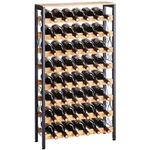 Vevor Weinregal 48 Flaschen 8-stöckig 80 x 30 x 120 cm Schwarz