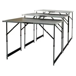BrüderMannesmann Tapeziertisch 70113, klappbar, 100 x 60cm, höhenverstellbar, 3 Stück