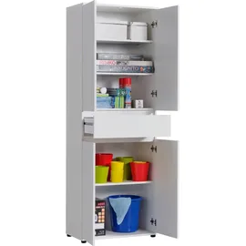 home collective Schrank 64 x 34 x 180 cm Weiß
