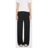 MAC Christy Wide Leg Hose in Schwarz-D38 / L30
