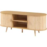 [en.casa] Sideboard Nordkapp 140 x 40 x 56 cm Beige