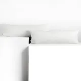 DecoKing 2 Kissenbezüge 40x145 cm Jersey 100% gekämmte Baumwolle Reißverschluss weiß Amber