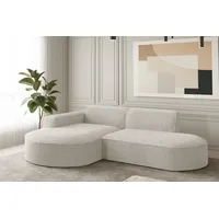 Fun Möbel Ecksofa Designersofa PALMA XS in Stoff Ascot