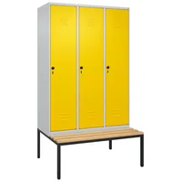 C+P Garderobenschrank ""Classic Plus"", Abteilbreite 40 cm, mit Sitzbank,
