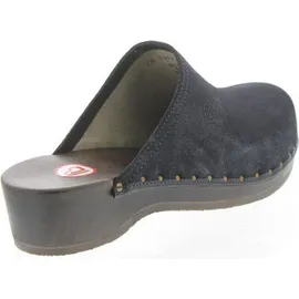 Berkemann Velours-Toeffler Unisex-Erwachsene Clogs, Blau (Blau), 38 EU