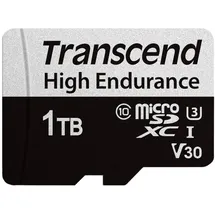 Transcend High Endurance 350V R100/W85 microSDXC 1TB Kit, UHS-I U3, Class 10 (TS1TUSD350V)
