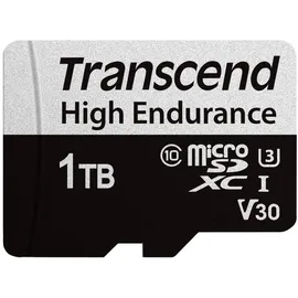 Transcend High Endurance 350V R100/W85 microSDXC 1TB Kit, UHS-I U3, Class 10 (TS1TUSD350V)