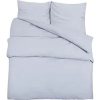 vidaXL Bettwäsche-Set Grau 200 x 220 cm
