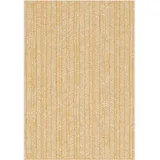Steffensmeier Outdoorteppich, Gelb, Textil, Gestreift, Rechteckig, 140x200 cm, wasserabweisend, Teppiche & Böden, Teppiche, Outdoorteppiche