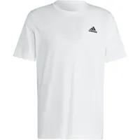 Adidas Essentials Single Jersey Embroidered Small Logo T-Shirt White M