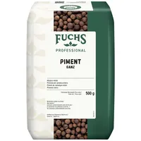 FUCHS Professional Piment ganz | Ungemahlenes Gewürz für Fleisch, Beizen und eingelegtes Gemüse | Profi-Qualität für Großverbraucher und Gastronomie | 500 g im Beutel