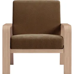 Sessel SIT & MORE "Kolding", rosa (kupfer), B:79cm H:91cm T:93cm, 100% Polyester, Sessel, Armlehnen aus Buchenholz in natur, verschiedene Bezüge und Farben