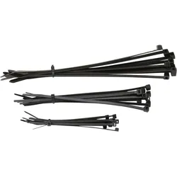 Kabelbinder 10cm / 15cm / 20cm schwarz (x30)