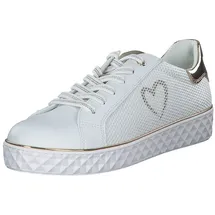 Marco Tozzi Guido Maria Kretschmer Sneaker flach dicker Sohle Bequem, weiß 38 EU