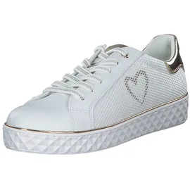 Marco Tozzi Guido Maria Kretschmer Sneaker flach dicker Sohle Bequem, weiß 38 EU