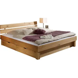 g+k möbelvertriebs-gmbh Jugendbett Bett mit Schubkästen Massivholz140x200cm Wildeiche geölt NEU OVP!!!!
