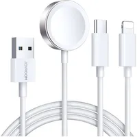 Joyroom S-IW008 3-in-1-Kabel magnetisches Ladegerät USB-A – kompatibel mit iPhone – Weiß