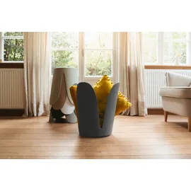 Wenko Badhocker Comiso Duschhocker anthrazit, belastbar bis 180 kg, rutschfeste Füße, 44,5x46,0x44,5 cm