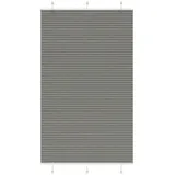 vidaXL Plissee Anthrazit 120x200 cm Stoffbreite 119,4 cm Polyester, Faltrollo, Klemmfix, Plisseerollo, Jalousie, Rollo, Plisseerollo für Fenster