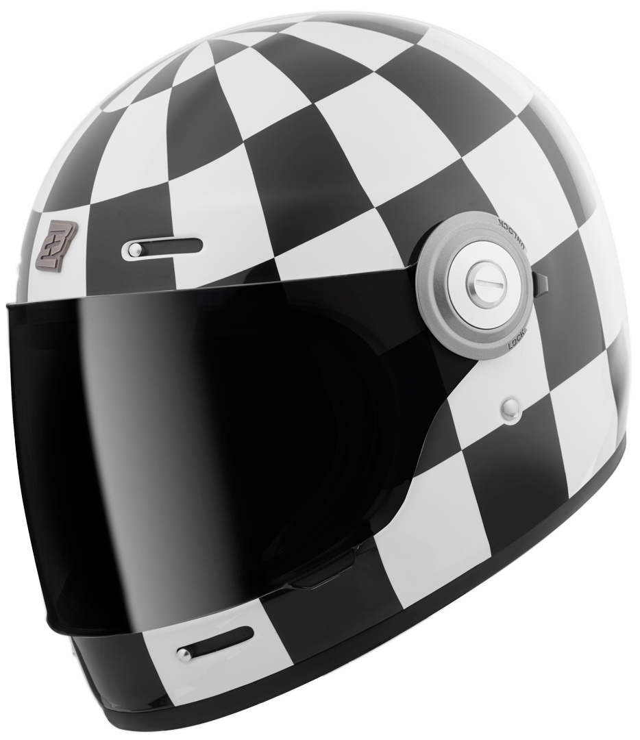 Bogotto V135 Diamante Helm, schwarz-weiss, Größe XS