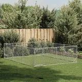vidaXL Outdoor-Hundezwinger mit Tür 3x4x1 m Verzinkter Stahl