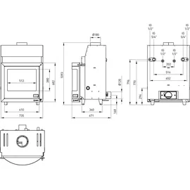Aquaflam 25 Panorama Stahl Schwarz