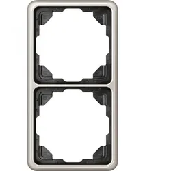 Jung Einbaurahmen 2-fach pt glänzend Metall CD / CD 500 CD 582 PT für GEB-K