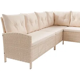Juskys Manacor Lounge-Set creme/sand